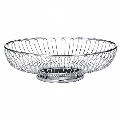 Food Serving Basket 8 in W Chrome