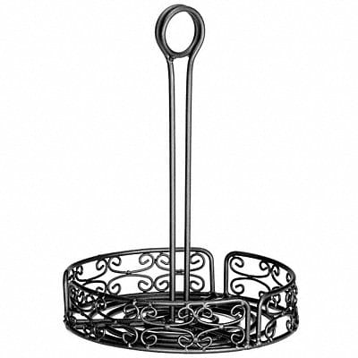 Round Condiment Rack 10 in H Black PK2