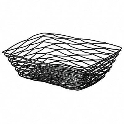 Food Serving Basket 6 1/8 in W Black PK6