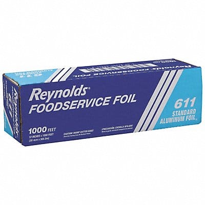 Aluminum Foil Roll 1000 ft L 12 in W Med