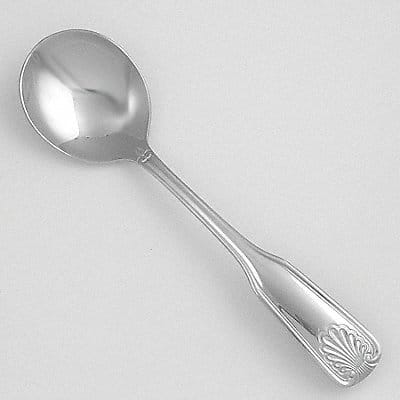 Bouillon Spoon 6 3/16 in L Silver PK24