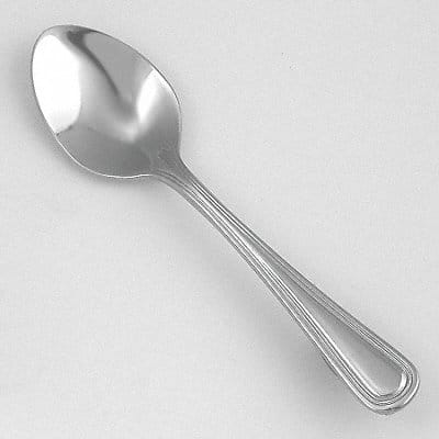 Demitasse Spoon 4 5/16 in L Silver PK24