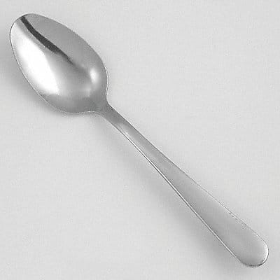 Teaspoon 5 15/16 in L Silver PK36