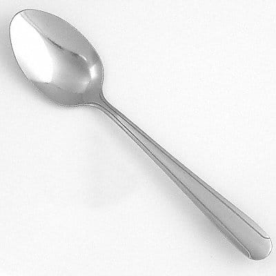 Teaspoon 5 15/16 in L Silver PK36