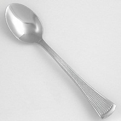 Teaspoon 6 1/5 in L Silver PK36