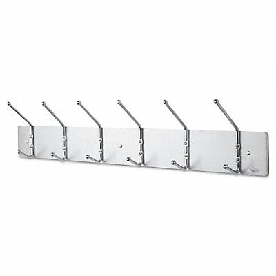 Metal Wall Rack 6 Ball-Tipped Double-Ho