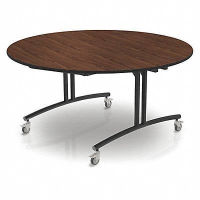 Flip Top Table Round Montana Walnut