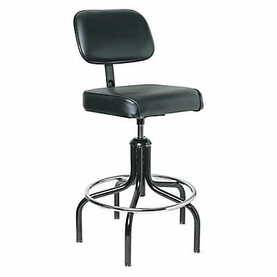 Task Chair Vinyl Black 24 to 31 Seat Ht