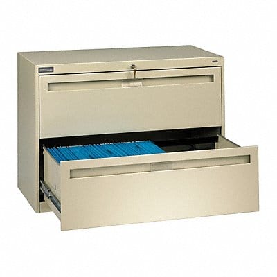 File Cabinet 42 in 2 Drawer Putty