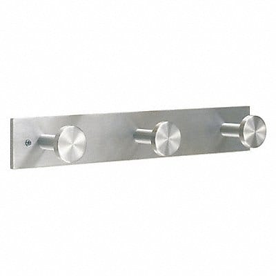 Coat Hook 3 Hooks 16 In W Satin Aluminum