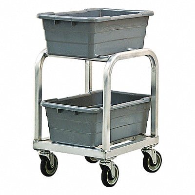 Bin Cart 18 3/4 in W 27 1/2 in H Silver