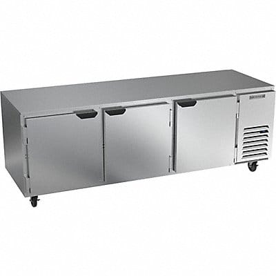 Refrigerator Silver 34-1/2 in Overal H