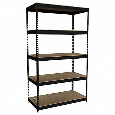 Rivet Shelving 5 Shelf 84Hx48Wx24 D