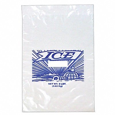 Printed Ice Bags 8 lb 20 in PK1000