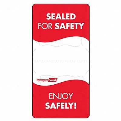 Food Safety Label Red/White 4 in H