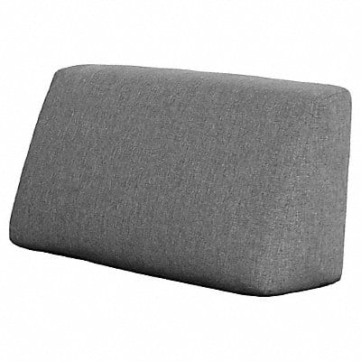 Back Pillow 17 W x 29 H Gray Upholstery