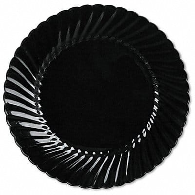 Disp Plastic Plate 10 1/4 in Black PK144