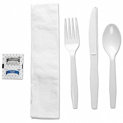 Disp Cutlery Set White Med PK250