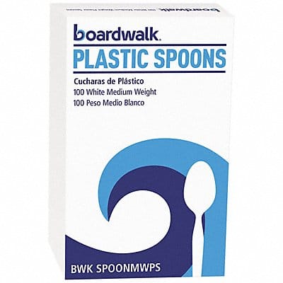 Spoon White Med PK100