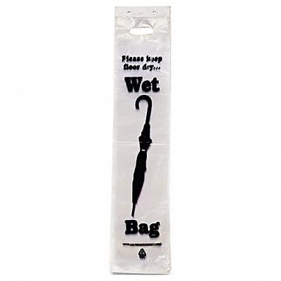 Wet Umbrella Bag 7Wx31H Clear PK1000