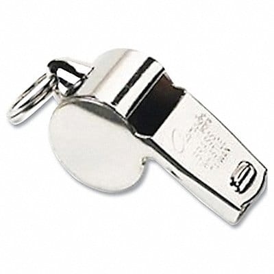 Sports Whistle Metal Silver PK12