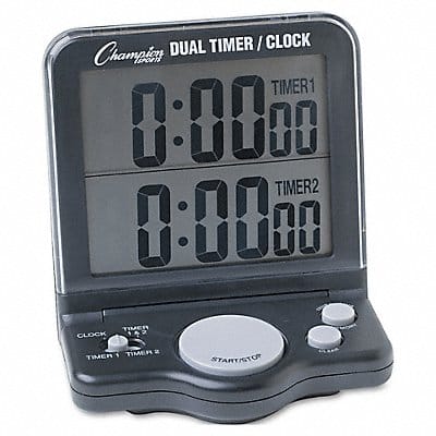 Stop Watch Timer Dual Black