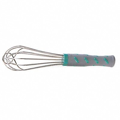 Whip 10 in L Aqua Handle