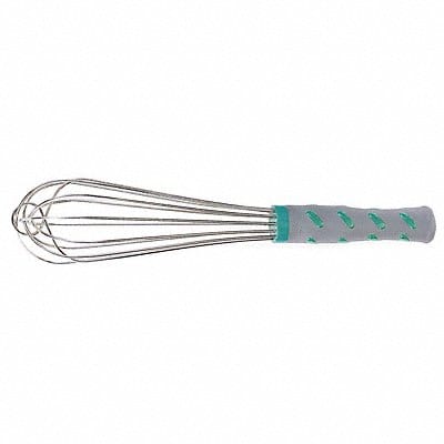 Whip 12 in L Aqua Handle