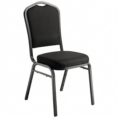 Stack Chair Black Fabric Black Frame