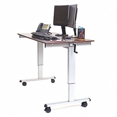 Adjustable Table Silver 59 in W