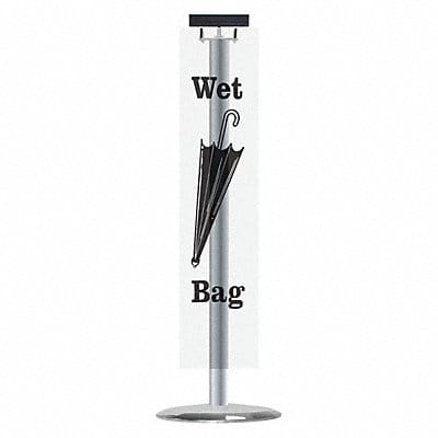 Wet Umbrella Bag Holder Satin Aluminum