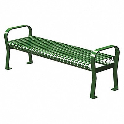 Outdoor Bench 71 in L 25-1/2 in W GRN