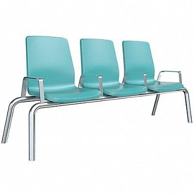 Structured Seating 3 Seats Blue Gray