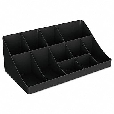 Coffee Condiment Organizer Black