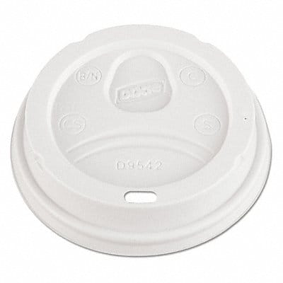 Disp Dome Lid 10 oz-20 oz White PK100