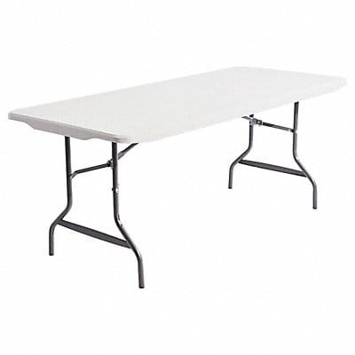 Resin Rectangular Fold Table 72x30x29