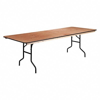 Folding Table Rectangle Wood 96 L 36 W