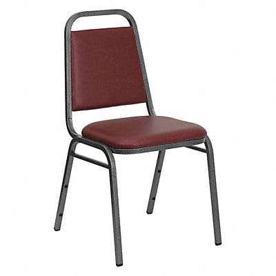 Banquet Chair Burgundy Seat Vinyl Seat