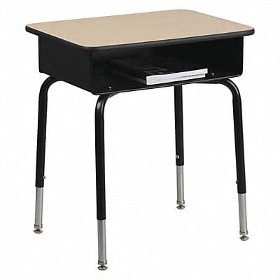 Student Desk Steel Frame Oak Color