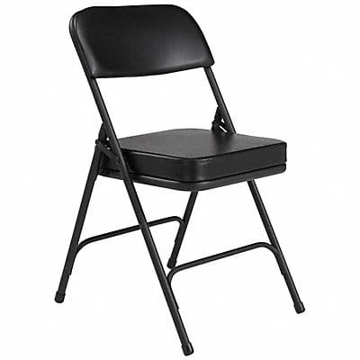 Folding Chair Vinyl 32in H Black PK2