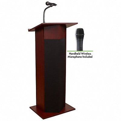 Pwr Plus Wireless Sound Lectern Mahogany