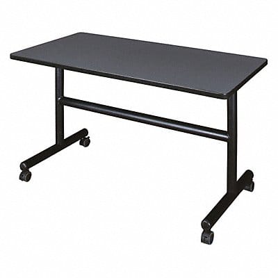 Mobile Table 48 in.W Gray Nbula Flip Top