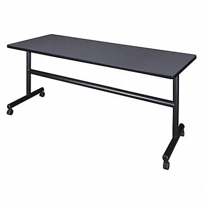 Mobile Table 72 in.W Gray Nbula Flip Top