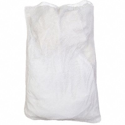 Mesh Laundry Bag White Polyester PK12