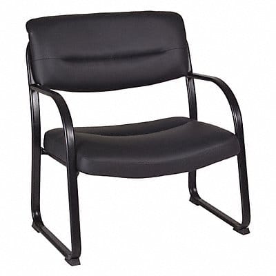 Guest Chair Black Leather 400 lb.