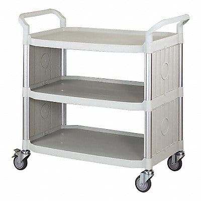 Enclosed Cart Poly Off-White 400 lb.