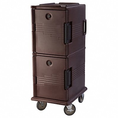 Food Transport Cart Side-Load Dark Brown