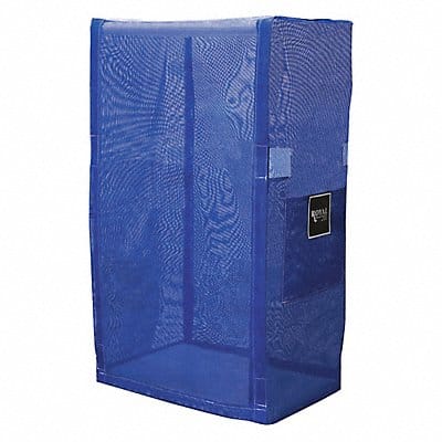 PVC Cart Cover 32 in 3 Shelf Blue Mesh