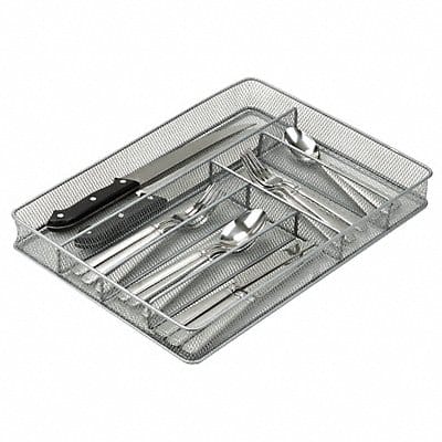 Cutlery Tray 2 x 11 x 16 in Silver