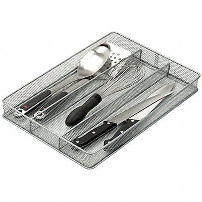 Cutlery Tray 2 x 11 x 16 in Silver